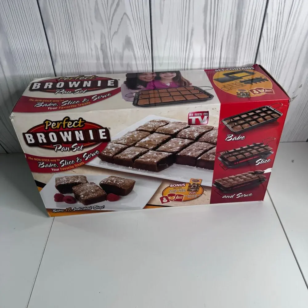 Perfect Brownie Non-Stick Pan Set As Seen On TV